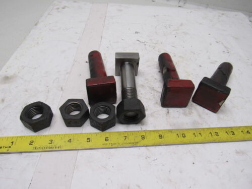 109-01531-02 1-8 T Slot Bolts And Nuts Lot Of 4 Aal