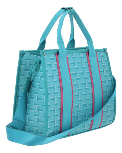 Bolso De Mano Barbie By Gorett Simil De Piel Color Turquesa