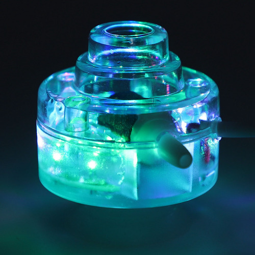Pecera Sumergible Led Con Burbujas Coloridas Para Acuarios