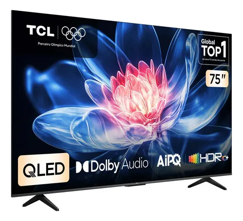 Smart Tv Tcl 75 Polegadas Qled 4k T6c Wifi Bluetooth Google Tv