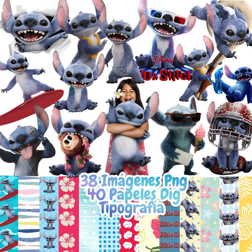 Kit Imagenes Png Lilo Y Stitch Movie Cliparts + Papeles Dig