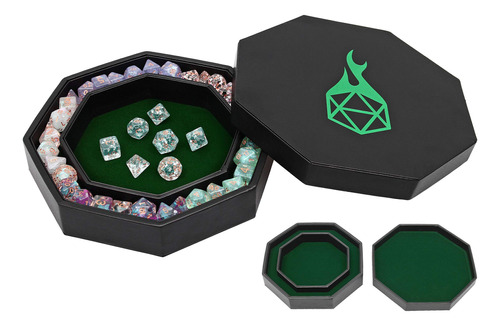 Forged Dice Co. Bandeja De Dados Arena Con Ruedas Y Almacena