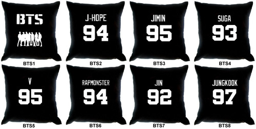 Almohadones Estampados 40x40 Regalo Navidad Bts Kpop Army