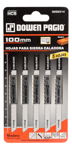 Hoja De Sierra P/madera 10 Dientes Dowen Pagio 9999314