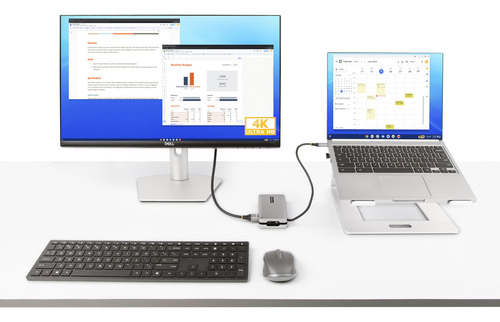 Docking Station Usb-c - Hdmi 4k A 60hz Vga Gbe 3 Puertos Usb