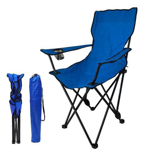 Silla De Playa Plegable Reclinable Con Funda Para Exterior