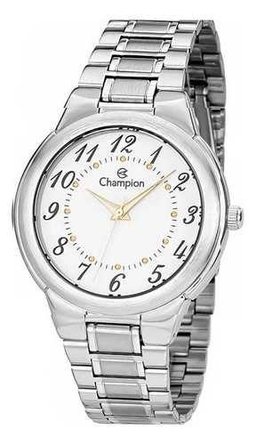 Relógio Champion Feminino Classic Prata E Dourado Ch22368q Cor Da Correia Prateado Com Dourado Cor Do Bisel Prateado Cor Do Fundo Branco