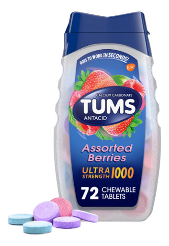 Pastilhas Tums Antiácido Ultra Forte Frutas Vermelhas -72un