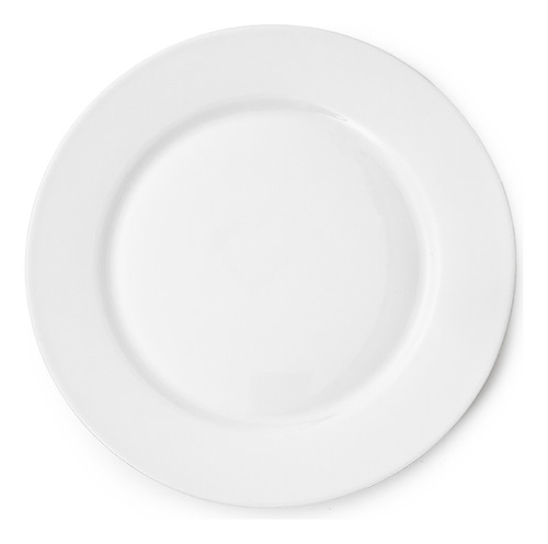 X 6 Plato Entrada Ala Ancha Corona Actualine 20 Cm Color Blanco