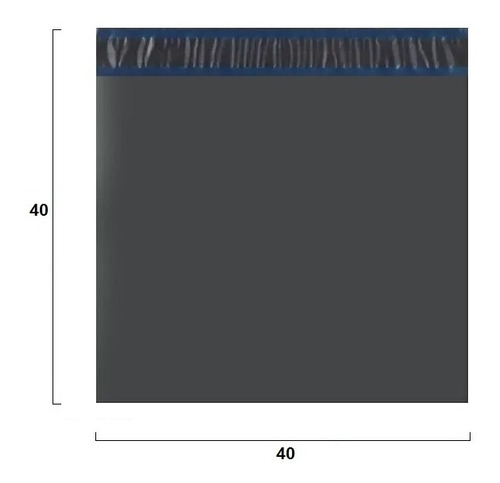 Imagem 1 de 5 de Envelope Cinza Segurança Saco Embalagem 40x40 40 X 40 - 250