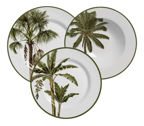 comprar Jogos 6 Pratos Raso 6 Pratos Fundo 6 Pratos Sobremesa Malibu