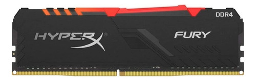 Memoria RAM Fury DDR4 RGB gamer color negro  16GB 1 HyperX HX432C16FB3A/16