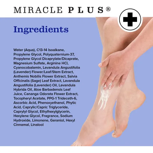 Crema De Magnesio Miracle Plus Leg Relief, Loción Herbal De