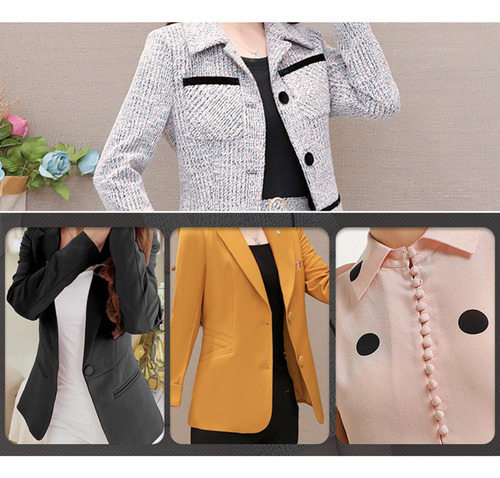 2 X 10x Botones Cubiertos De Tela Diy Para Chaquetas Color