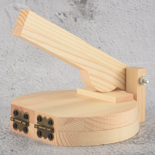 Prensador De Madera Para Tortillas Y Albóndigas, Prensador D