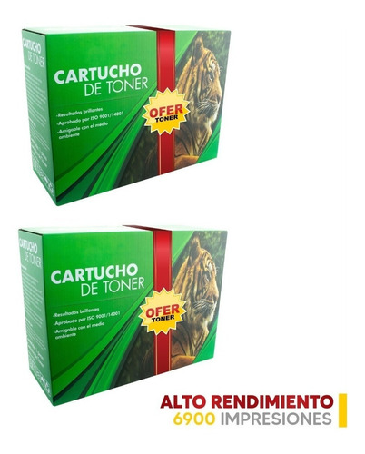 2 Pza Toner Tigre 05x Compatible Con P2055x