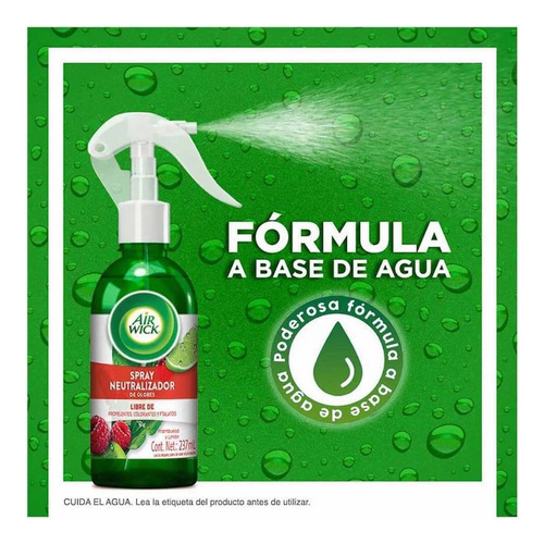 Spray Neutralizador De Olores Air Wick Frambuesa Y Limón