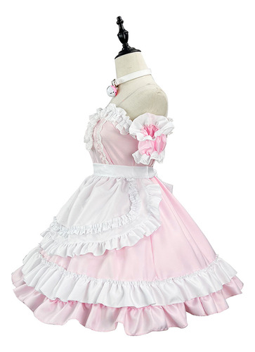 Dulce Lindo Rosa Lolita Vestido Niña Mujer Talla Grande 5xl