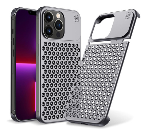Funda Para iPhone 13 Pro Max 6.7 De Aleacion De Aluminio