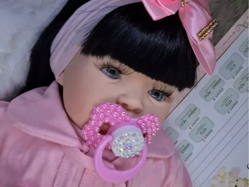 Bebe Menina Real Reborn Rosa Pronta Entrega Mais Barat