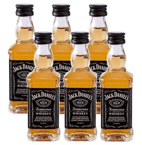 Miniatura Mini Whisky Jack Daniel's 50ml 6 Unidades