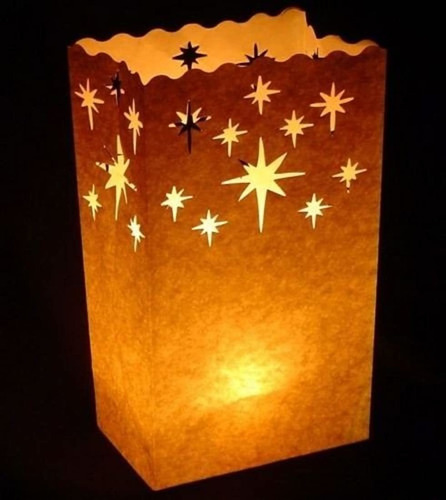 Lámpara De Papel Diseño De Estrellas/20 Unid.marca Pyle