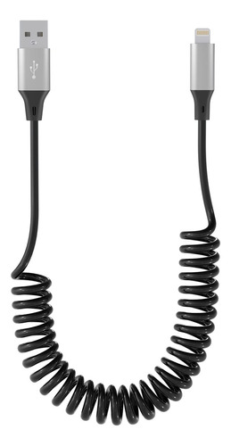 Cable Lightning En Espiral Compatible Con Apple Carplay [cer