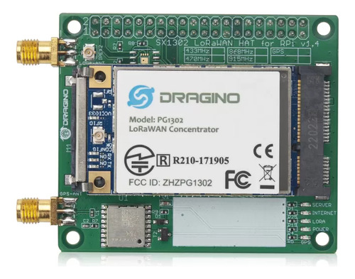 Concentrador Lorawan Pg1302-rpi Para Raspberry Pi