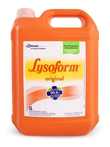 Desinfetante Lysoform Sc Johnson 5 Litros.