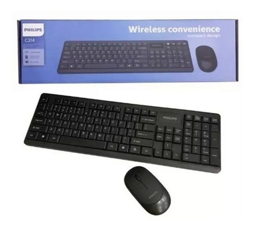 Imagen 4 de 10 de Combo Teclado Español + Mouse Inalámbrico Philips Mod. C314