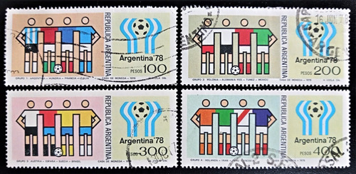 Argentina Fútbol, Serie Gj 1814-7 Camisetas 78 Usada L17751