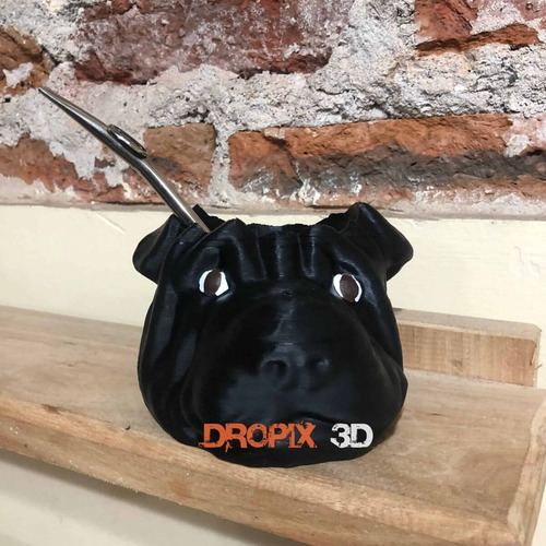 Imagen 1 de 11 de Mate 3d Sharpei Incluye Bombilla Pintado A Mano Perro Raza