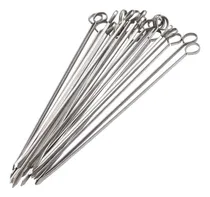 Comprar Parrillas De Acero Inoxidable Para Asar, 30 Cm De Largo
