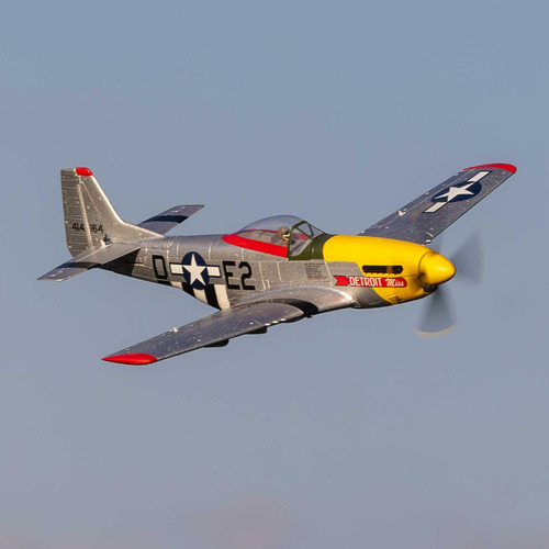 Avión Rc E-flite Umx P-51d Detroit Miss Bnf Básico