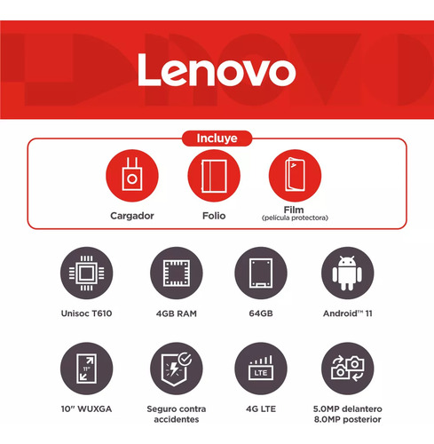 Tablet Lenovo M10 Tb-328xu 10.1 Lte 4gb 64gb