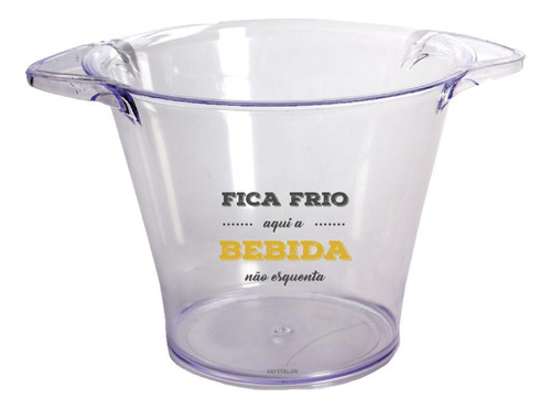 Balde De Gelo Personalizado Fica Frio