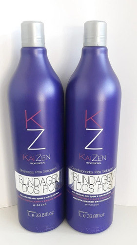  Kit Pós Progressiva Kaizen Shampoo E Condicionador 2x1l