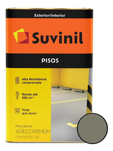 Tinta Acrílico Cimentos E Pisos 18l Concreto Puro - Suvinil