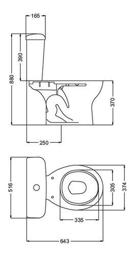 Juego Baño Ferrum Andina Inodoro Largo Bidet Deposito Dual