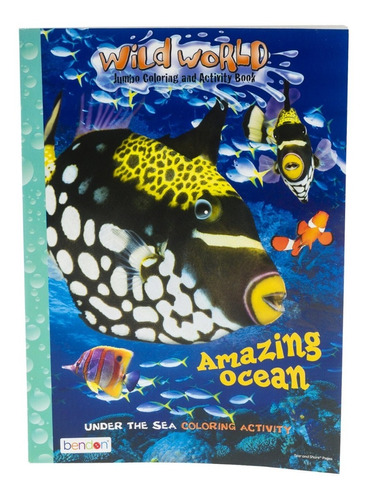 Libro Para Colorear Wild World Amazing Ocean 80 Paginas 