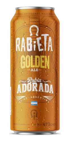 Cerveza Artesanal Rabieta Golden Ale 473 Ml - Fullescabio