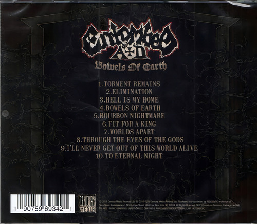 Cd Bowels Of Earth - Entombed A.d