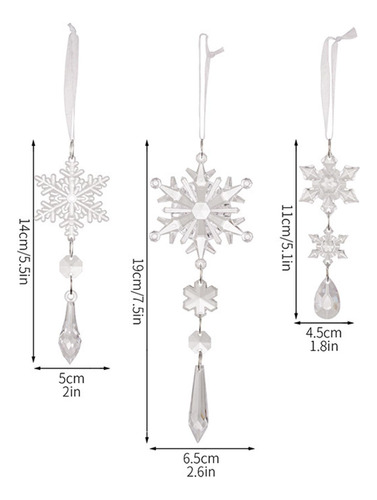 Adornos Navideños De Copos De Nieve Blancos Copos De Nieve P