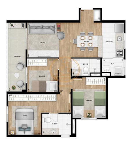 Apartamento Com 2 Dormitório(s) Localizado(a) No Bairro Jardim São Paulo Em São Paulo / São Paulo - 6489:911965