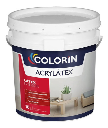 Latex Interior Mate Antihongo Colorin 10l Pinturerias Yanina