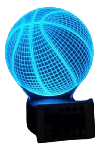 Lampara Led 3d Pelota De Basquet C/control Remoto