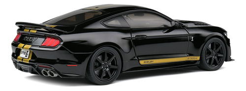 Miniatura Ford Mustang Shelby Gt500-h (Hertz) 2023 Preto 1:18 Solido