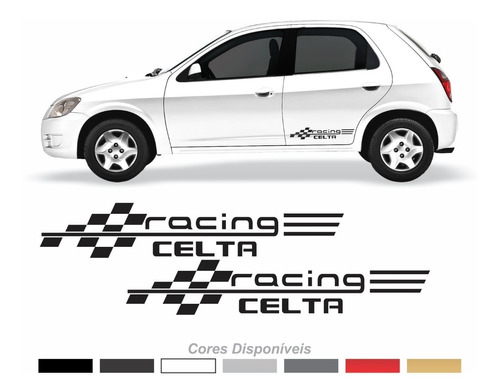 Adesivo Chevrolet Celta Faixa Lateral Racing Ctm501