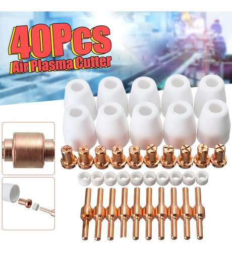 Imagen 2 de 10 de 40 Piezas De Cortador De Plasma De Aire Consumibles Extender