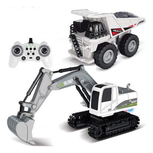 Coche De Juguete Rc Excavator 1:24 G Con Luces Y Música